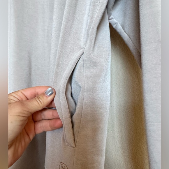 Sage Women's Taupe Long Sleeve Sweatshirt - Picture 3 of 9